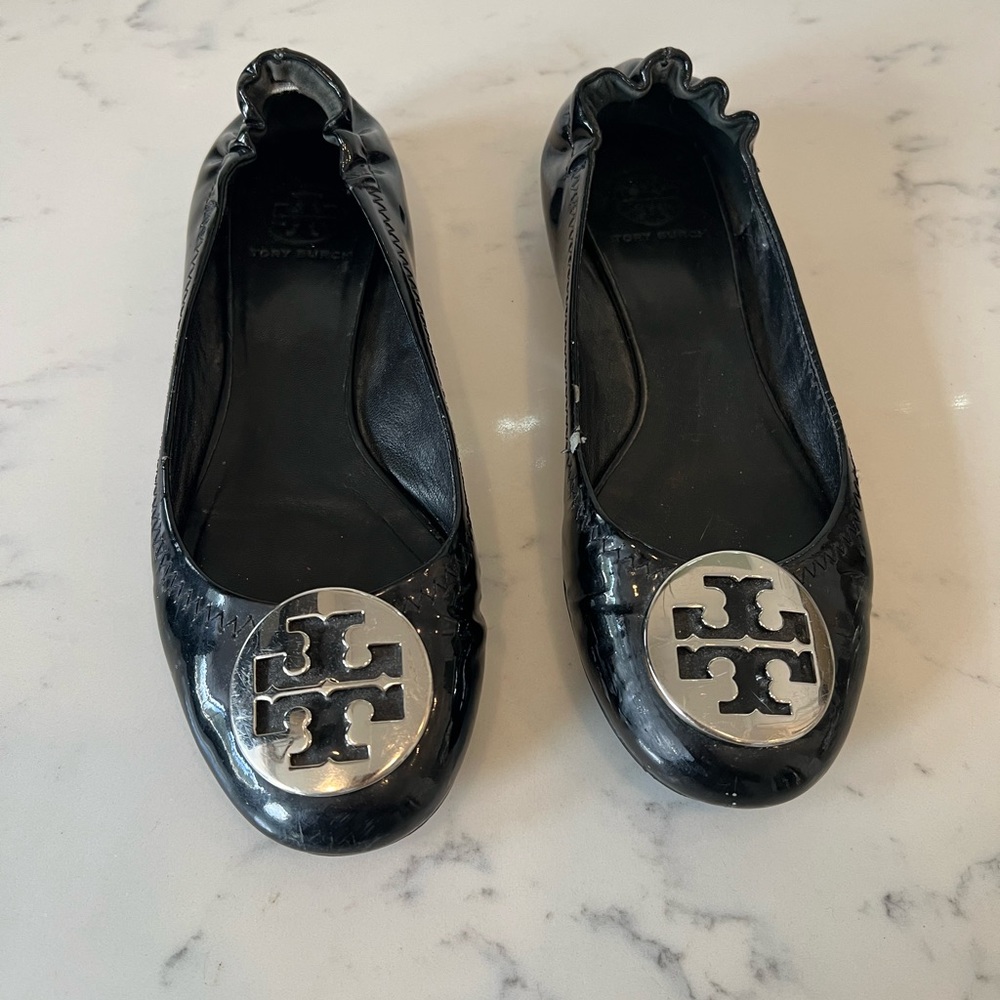 Tory Burch Black Ballet Flats